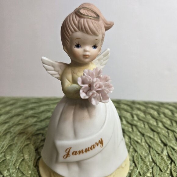 Vintage Lefton January Birthday Girl Bell - Picture 2 of 6